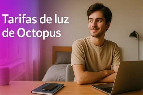 Portada para las tarifas de luz de Octopus.