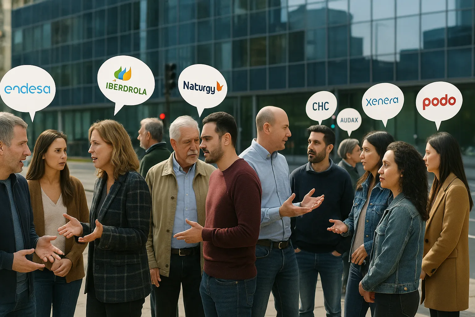 Personas opinando sobre tarifas energéticas