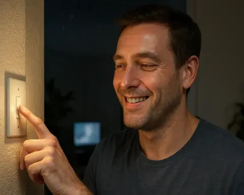 Persona disfrutando de los beneficios de comparar tarifas energéticas