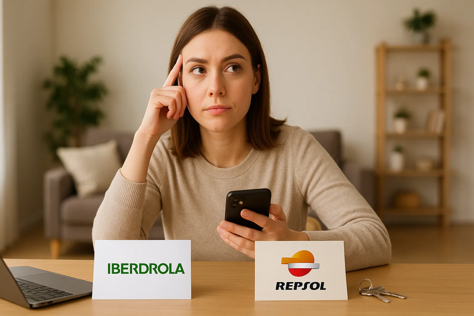 Comparación Iberdrola (eólica) vs Repsol (petróleo).