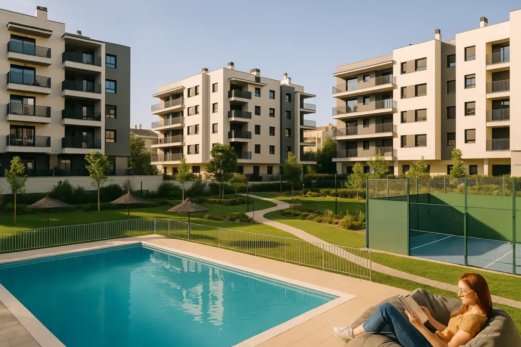 Zonas comunes de una comunidad de vecinos.