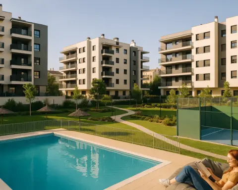 Zonas comunes de una comunidad de vecinos.