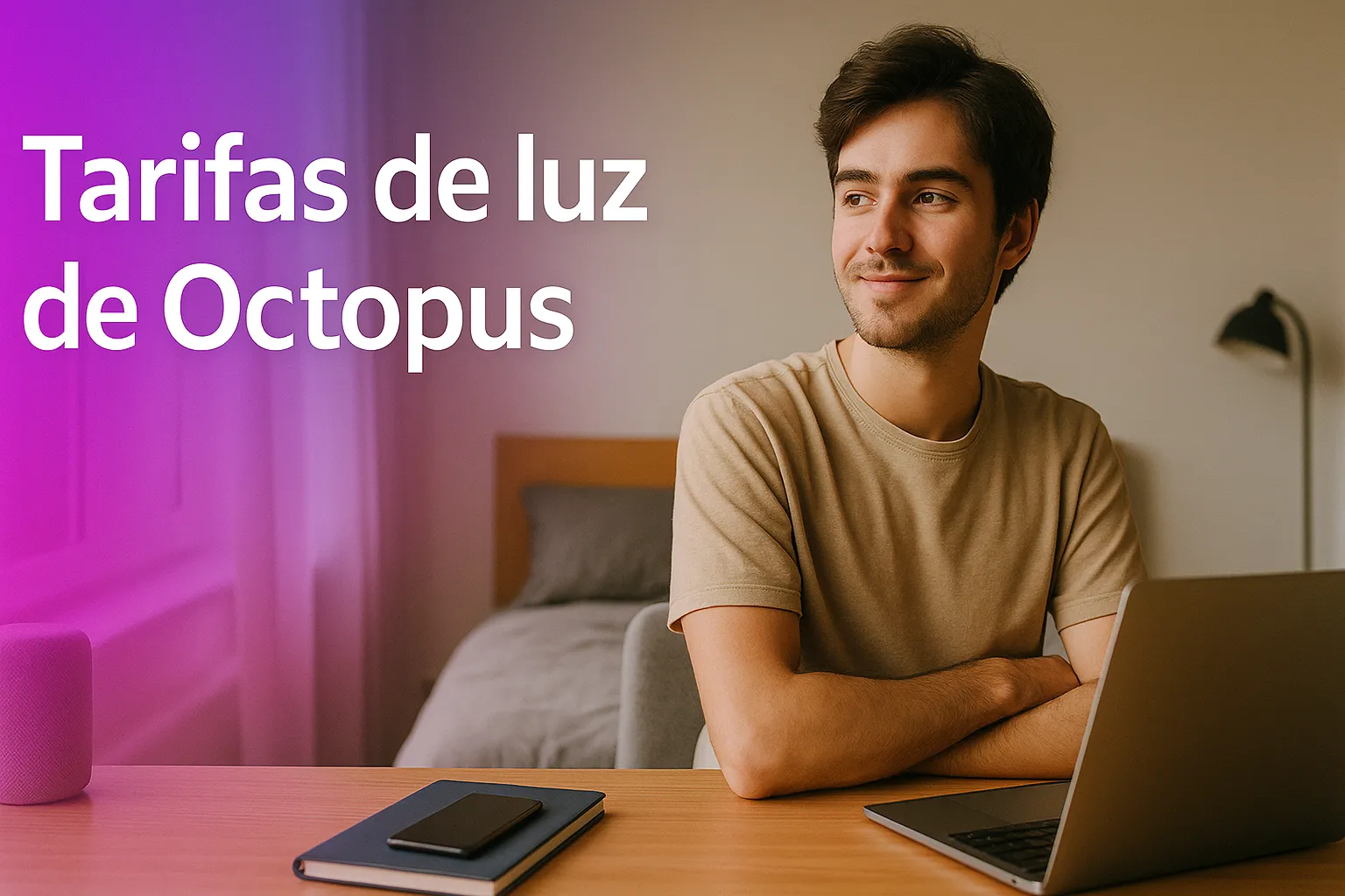 Portada para las tarifas de luz de Octopus.